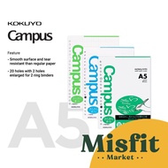 Kokuyo Campus Paper Loose Leaf Refill A5 Binder Paper Refill