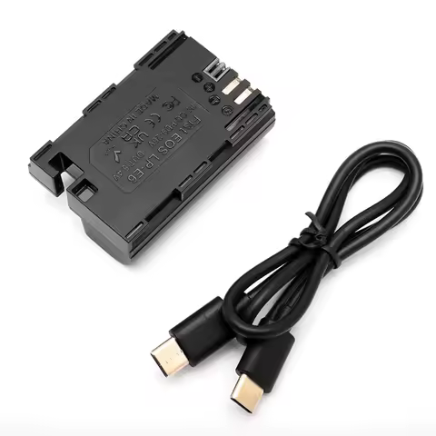 B44CReplace LP-E6 Dummy Battery for Canon EOS5D MarkIV/5D Markll5DS/5DSR/5D Mark Il/6D Mark Il/EOS6D