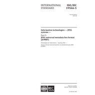 ISO/IEC 19566-5:2023 Information Technology - JPEG Systems - JPEG universal metadata box format (JUM