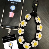 GD Kwon Ji-Dragon Pure Hand-Woven Small Daisy Mobile Phone Chain Bag Hanging Concert Support Gift Pe