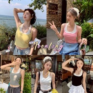 Moonling Tank Top With Spaghetti Straps Cute With A Water Pastel Colors *FY1841*