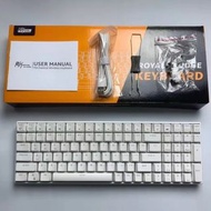 ROYAL KLUDGE RK100/RK860(青/紅/茶/黑軸) ABS外殼(黑/白色) 100鍵5針熱插拔 客製化機械鍵盤 多種背光燈效模式 三模(TypeC/2.4G/BT) 全鍵無衝 二色透