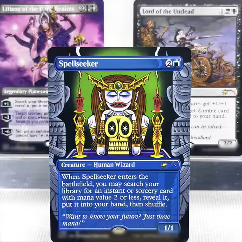 SLD HOLO2-Ⅰ03 Tcg proxy magical cards the Liliana of the Dark Realms Phyrexian Metamorph Serra Ascen