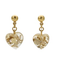 路易威登 Boucles d'Oreilles Coeur 內含物耳環，金屬和塑膠 [二手]