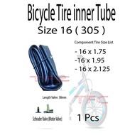 TFC Inner Tube – 16 x 1.50/1.70/1.95/2.125 (305)
