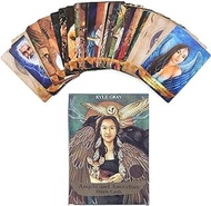 F.curella Tarot Cards for Beginners, 55 Tarot Deck and Oracle Deck, Angels and Ancestors Oracle Cards Tarot Cards with Meanings on Them and Angel Tarot Cards with e-Guide Book