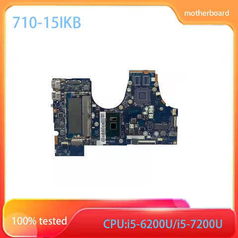 For Lenovo Yoga 710-15IKB Motherboard i5-6200U/i5-7200U CPU 5B20M14186 LA-D471P