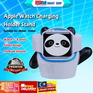 PDM Panda Silicone Charger Stand for Apple Smart Watch Charging Dock Charging Holder 38mm/40mm/41mm/