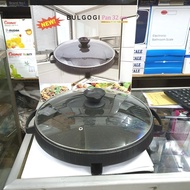 Bulgogi Pan 32 cm + Glass Lid + Free oil Pan