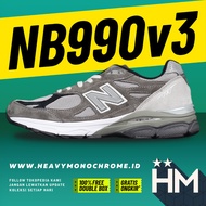 New Balance 990v3 Core Grey M990MC3 (Size 36-45)