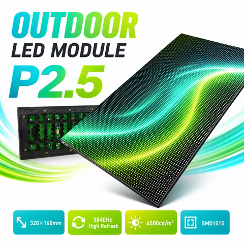 Outdoor P2.5 Full Color LED Display Module SMD RGB 3 In 1 P2.5 LED Panel 128*64 Pixel 1/16 Scan 320m