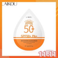 LAIKOU Whitening Sunscreen UV Protector Waterproof Sunblock SPF50+ PA+ 2g