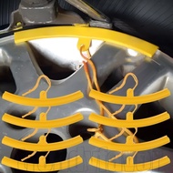 8Pcs Motorcycle Wheel Guard Rim Protect - Tyre Hub Steel Ring Protective - Wheel Rim Edge Protector 