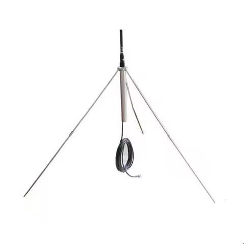 FM Antenna 1/4 Wave Professional High DBi Radio GP Antenna NJ cable for 7watts, 15watts, 25Watts, 50