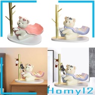 [HOMYL2] Bear Figurine Modern Decorative Entrance Key Holder for Watch Rings Tabletop
