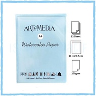 Artemedia A4 Watercolor Paper 200GSM 12-Sheet/ 200gsm Watercolor Paper/ Watercolor Paper