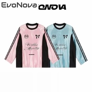 EvoNova COQUETTE RIBBON Jersey Coquette Tshirt Ribbon Bow Baju jersi Microfiber Long Sleeve Quick Dr