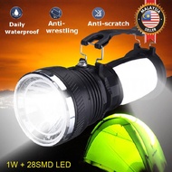 PORTABLE Torchlight Solar Power Rechargeable 1w+24smd LED Flashlight Lamp / Lampu Suluh Led