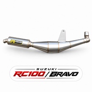 RCB Standard Racing Exhaust Full Stainless RC 100 SUZUKI Bravo / RC100