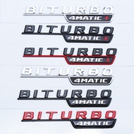premium-3D ABS Fender Side BITURBO 4MATIC Emblem Badges for Mercedes C43 E43 GLC43 GLC43