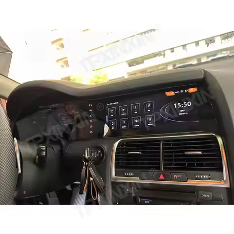 For Audi Q7 2006-2009 2010-2015 Dual Screen 24.6" Android Car Radio + Digital Cluster Stereo Multime