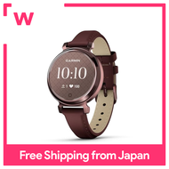 GARMIN Lily 2 Classic Mulberry Leather/Dark Bronze [Suica-Compatible รุ่น/5วันของการดำเนินงานเต็มรูปแบบ/การวิเคราะห์การนอนหลับ/ค่าความเครียด/BodyBattery/การแจ้งเตือนการโทรศัพท์,E-Mail,สายโดยเชื่อมต่อกับสมาร์ทโฟน/ระยะเวลาและ P...