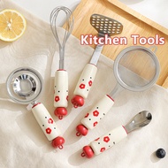 Dopamine Stainless Steel Egg Beater, Spoon/Mud Compactor/Egg Separator Kitchen Tools Kitchen Gadgets