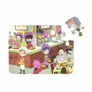 Jigsaw Puzzle Custom Printed Giveaway Grey Board Kids Puzzle