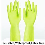 【 Sent From Singapore 】 Odorless Nitrile Gloves Suitable for Kitchen Dishwashing Spray Painting Gardening Car Washing - Reusable Waterproof Latex Free