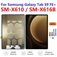 12.4" New LCD For Samsung Galaxy Tab S9 FE+ FE Plus X610 X616B SM-X610 SM-X616B Touch Screen Digitiz