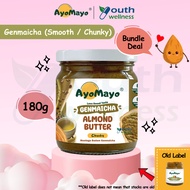 AyoMayo Genmaicha Almond Butter - Low Sugar | Vegan (180g)