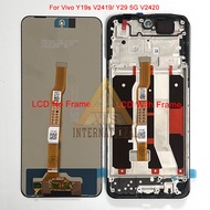ต้นฉบับ6.68 "สำหรับ Vivo V2419 Y19s จอแสดงผล LCD แผงหน้าจอสัมผัส Digitizer สำหรับ Vivo Y29 5G กรอบโช