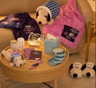 睡衣史努比 毛毛斜孭袋 分裝包 旅行袋 筆袋 蘋果 毛公仔 掛件 包包掛飾 鎖匙扣 花生漫畫 筆記簿手提袋 化妝包 plaza peanut Snoopy Charlie Brown