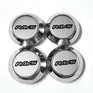 4pcs 60/64/65/68/69mm RAYS LOGO Outsize Car Automobile Wheel Center Cap Hub Cap Center Cover Sports 
