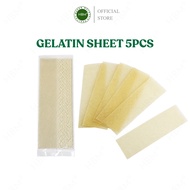 Gelatin Sheet 5 pieces / 5 keping Lembaran Gelatin