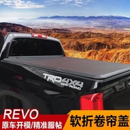 Suitable for Ks hilux Modified Tri-Fold Cover revo Pickup Soft Roller Blind Cover Folding Cover Cano