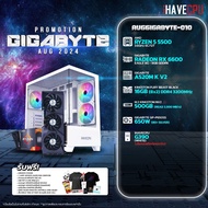 iHAVECPU คอมประกอบ AUGGIGABYTE-010 RYZEN 5 5500 / RX 6600 8GB / A520M / 16GB DDR4 3200MHz (SKU-24082