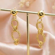 gold earring Emas 916 anting 916  Earring 耳環 earrings for women  barang kemas 916 earrings hoop earrings