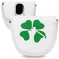 Embroidery Leather Magnetic Golf Center Shaft Mid Mallet Head Cover Fit LAB Golf DF3 Putter Club