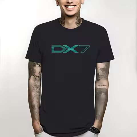 2024 Legendary Synth DX7 T-Shirt summer clothes custom kawaii clothes Short sleeve Men's graphic ove