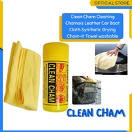 Clean Cham Cham Clean Cleaning Chamois Leather Car Boat Cloth Synthetic Drying Cham-it Towe