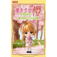 P POPMART Box Play Mystery Kuro Magic Card Girl Sakura Transparent Series All 9 Types+1 Hidden Style