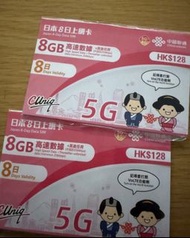 【包郵】日本 電話卡 數據卡 data sim card  Japan 8-Day Data SIM Card