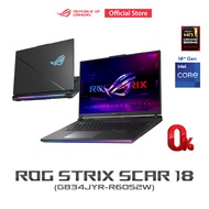 ASUS ROG Strix Scar 18 (2024) Gaming Laptop, 18", 240Hz 2.5K Mini LED, NVIDIA GeForce RTX 4090 + Intel UHD Graphics, Intel Core i9-14900HX, 32GB (16x2) DDR5-5600, 2TB (1+1)  PCIe 4.0 NVMe M.2 Performace SSD, RGB keyboard, G834JYR-R6052W