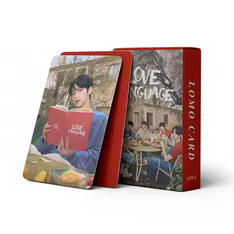 In Stock 55pcs T-group Love Language Idol Collectible Cards YEONJUN Fans Collection Card Lomo Card P