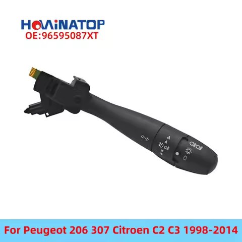 HOWINATOP 96595087XT Turn Signal Combination Switch No Auto No Horn For Peugeot 206 307 Citroen C2 C