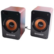 Straight Wooden Pure Computer Speaker Piano Wooden Speaker Manufacturer Baking Wholesale 2.0 Paint 6