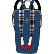 AUTHENTIC Mis Zapatos Plaid Legging High Heels Backpack(Sg&amp;Msia limited edition)