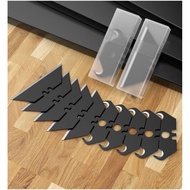 SK5 10pcs Black Cutter Blade Replacement Utility Cutter Blade Refill Pack Hook Blade Ladder Blade Sp