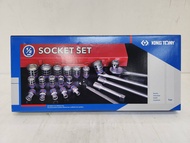 ชุดเครื่องมือ ประแจบล็อก คุณภาพสูง 24ชิ้น ลูกบล็อกเบอร์ 10-32mm และข้อต่อเสริม KINGTONY รุ่น 4526MR0